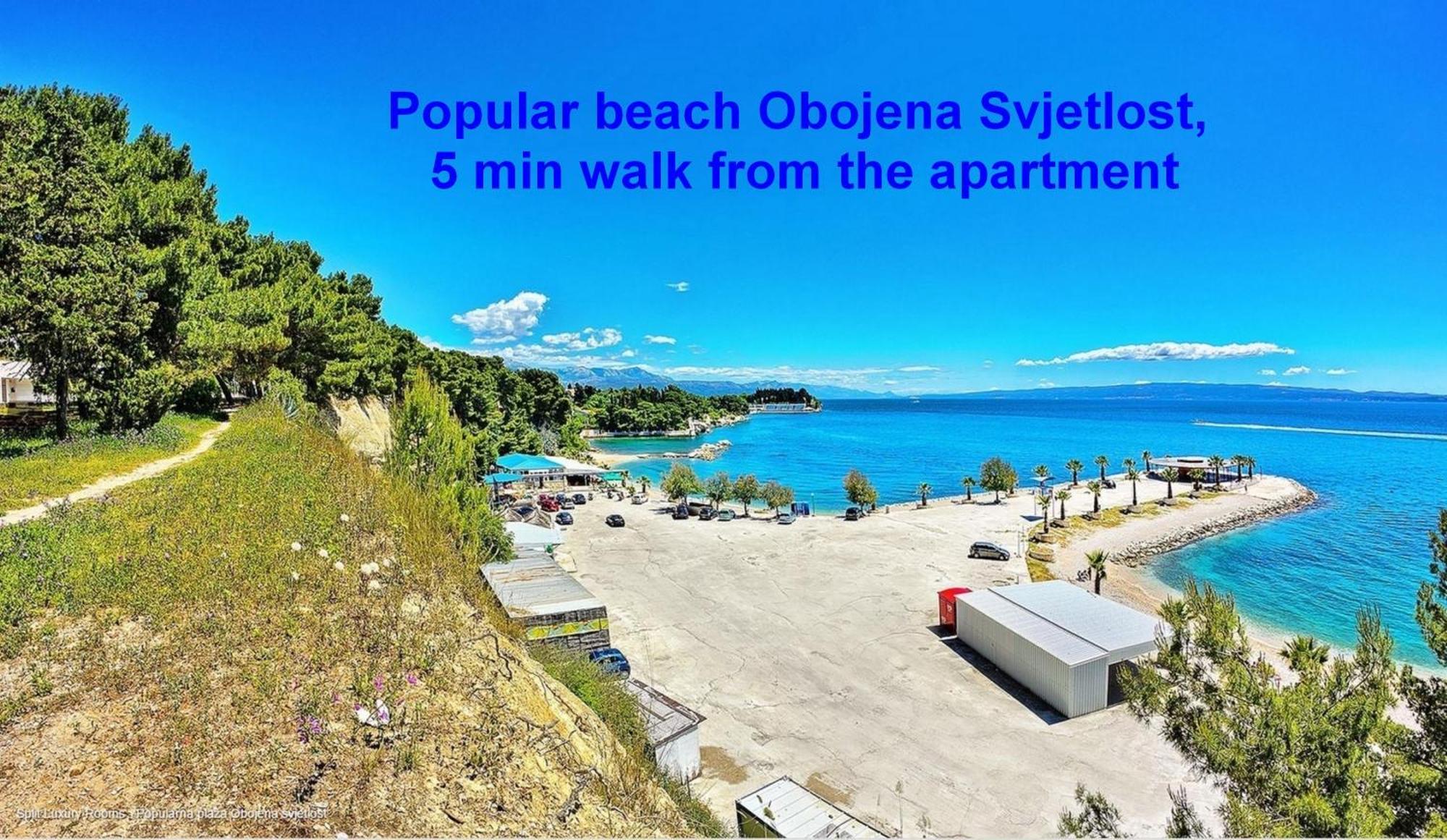 Beachfront Apartment Drazen, With Garden And Parking Split Dış mekan fotoğraf
